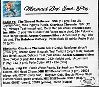 Mermaid  Box Embellishment Pack