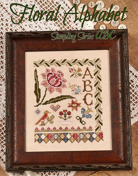 Floral Alphabet Sampling - ABC