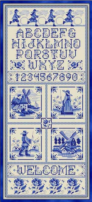 Blue Delft Sampler