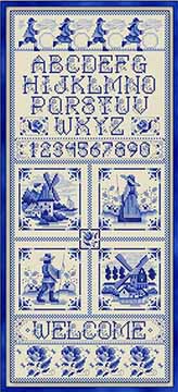 Blue Delft Sampler