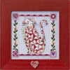 Jim Shore Quilted Cats - Scarlet