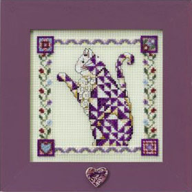 Jim Shore Quilted Cats -  Petunia