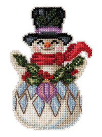 Snowman with Holly Kit