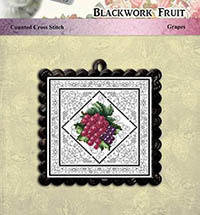 Blackwork Fruit Grapes