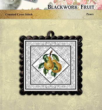 Blackwork Fruit Pears