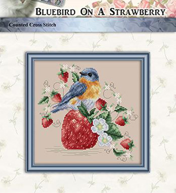 Bluebird On A Strawberry