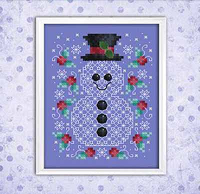 Blackwork Snowman