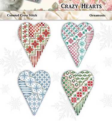 Crazy Heart Ornaments