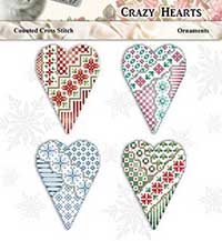 Crazy Heart Ornaments