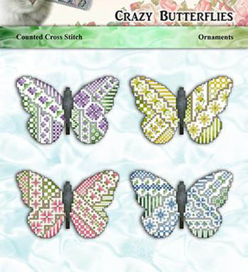Crazy Butterflies Ornaments