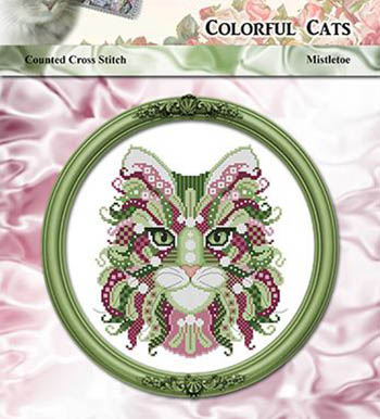 Colorful Cats Mistletoe
