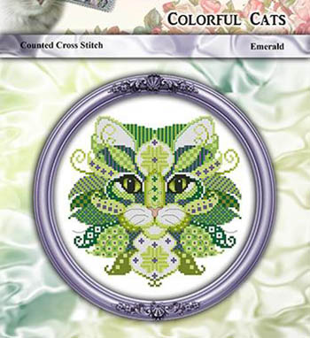 Colorful Cats Emerald