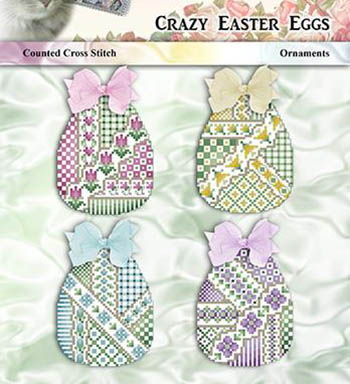 Crazy Easter Eggs Ornaments