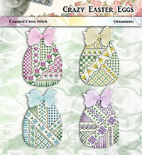Crazy Easter Eggs Ornaments