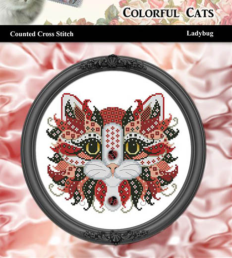 Colorful Cats Ladybug