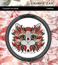Colorful Cats Ladybug
