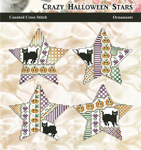 Crazy Halloween Stars Ornaments