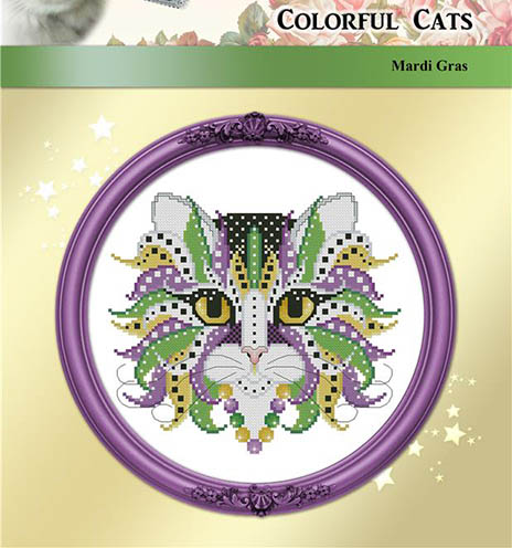 Colorful Cats - Mardi Gras