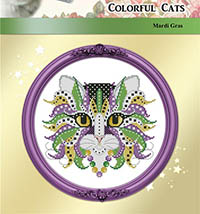 Colorful Cats - Mardi Gras