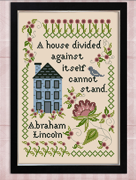 Inspirational Samplers A House Divided