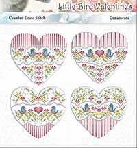 Little Bird Valentine Heart Ornament