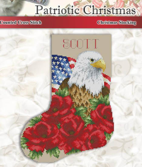 Patriotic Christmas Stocking