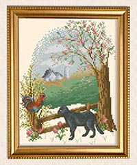 Four Seasons Cats Spring Friendship