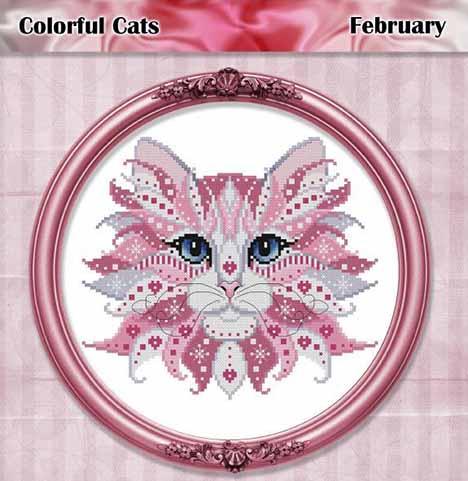 Colorful Cats February