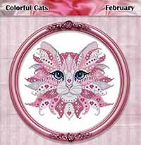 Colorful Cats February