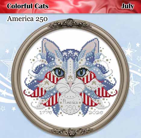Clorful Cats July America 250