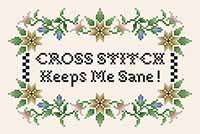 Cross Stitch Keeps Me Sane