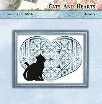 Cats and Hearts - January