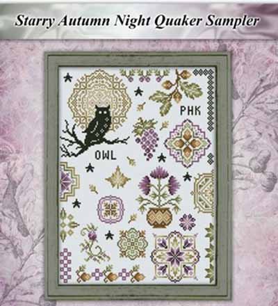 Starry Autumn Night Quaker Sampler