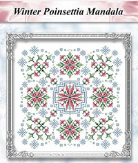 Winter Poinsetta Mandala
