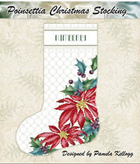 Poinsettia Christmas Stocking