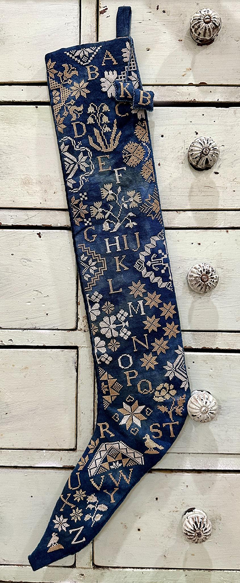 Quaker Stocking and Sampler