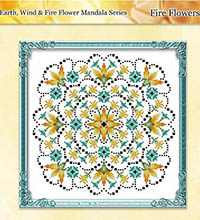 Colorful Mandalas Fire Flowers
