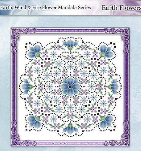 Colorful Mandalas Earth Flowers
