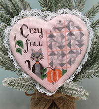 Cozy Fall Quilted Heart