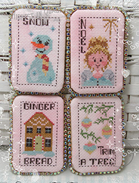 Pink Christmas Tiny Tags