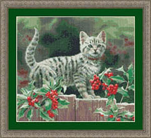Pretty Kitty In Holly