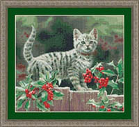 Pretty Kitty In Holly