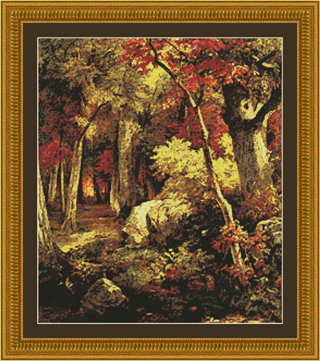 October Forest Landscape