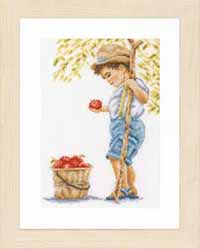 Boy With Apple Kit (Aida)