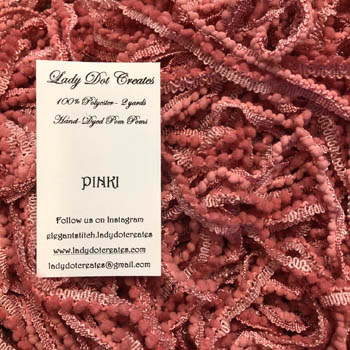 Pink Pom Poms by Lady Dot Creations