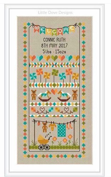 Baby Bunting Birth Sampler