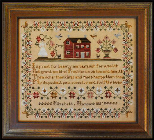 Elizabeth Hancock Reproduction Sampler