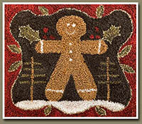 Gingerbread Man Punch Needle
