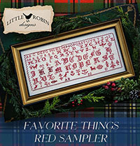 Favorite Things Red Sampler
