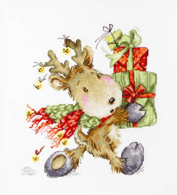 Fawn II - Sitting Reindeer w/ Presents  Kit